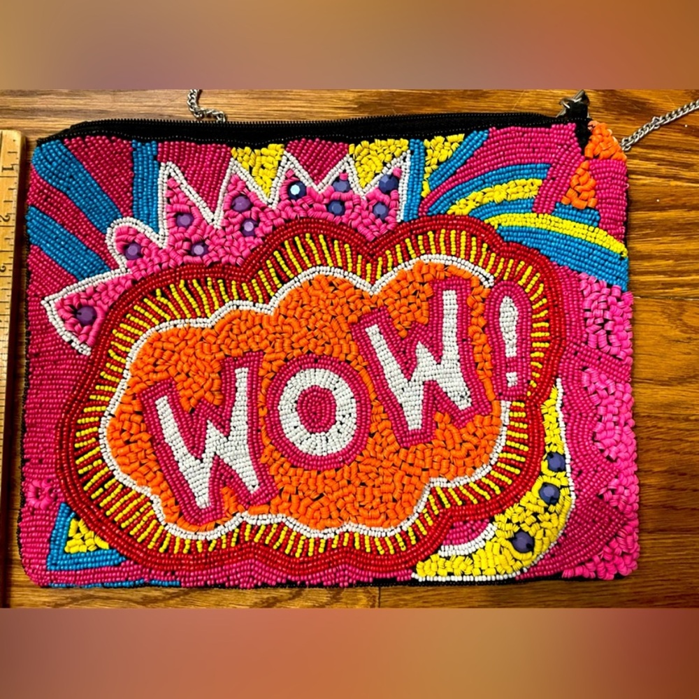 Sam Edelman Beaded 'WOW!' Crossbody NEW